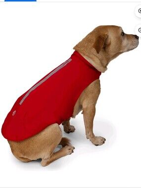Free Country Red Dog Raincoat with Reflective Stripe